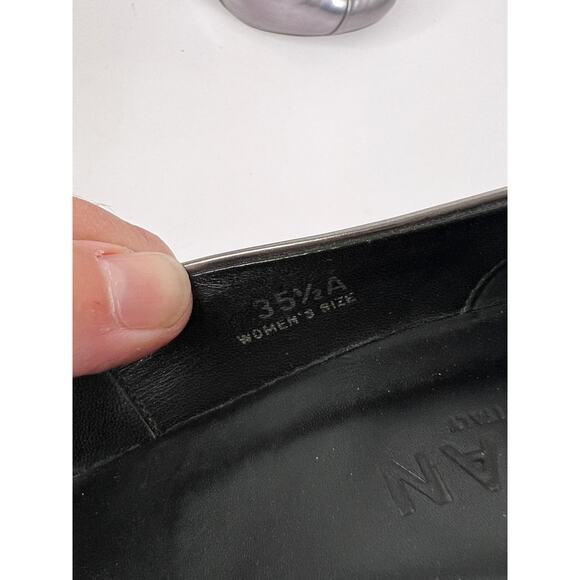 Hogan Women's Size 5 (eu 35.5) Metallic Silver 3.5 Inch Heels - Picture 12 of 12